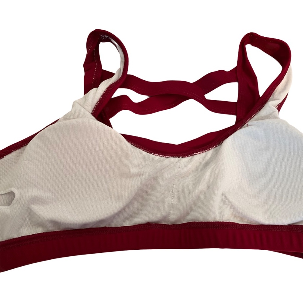 Shein Raspberry Red Lined Two Piece Strappy Sexy Bikini Set NWT - Picture 11 of 15